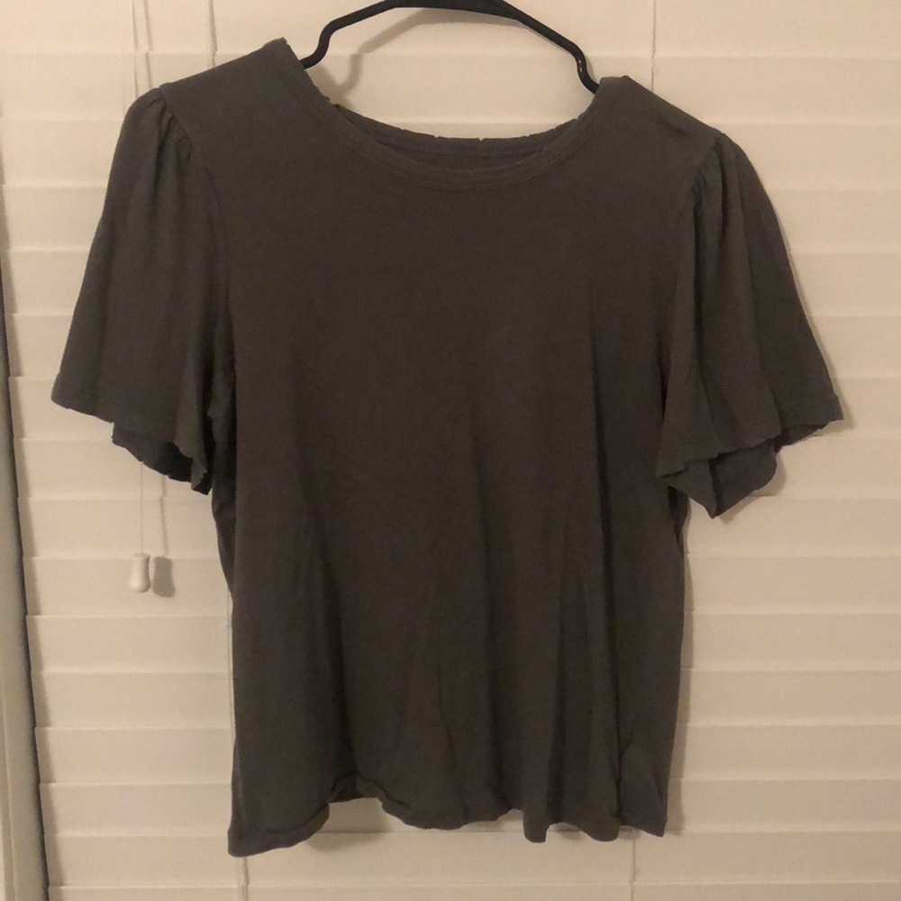 green blouse